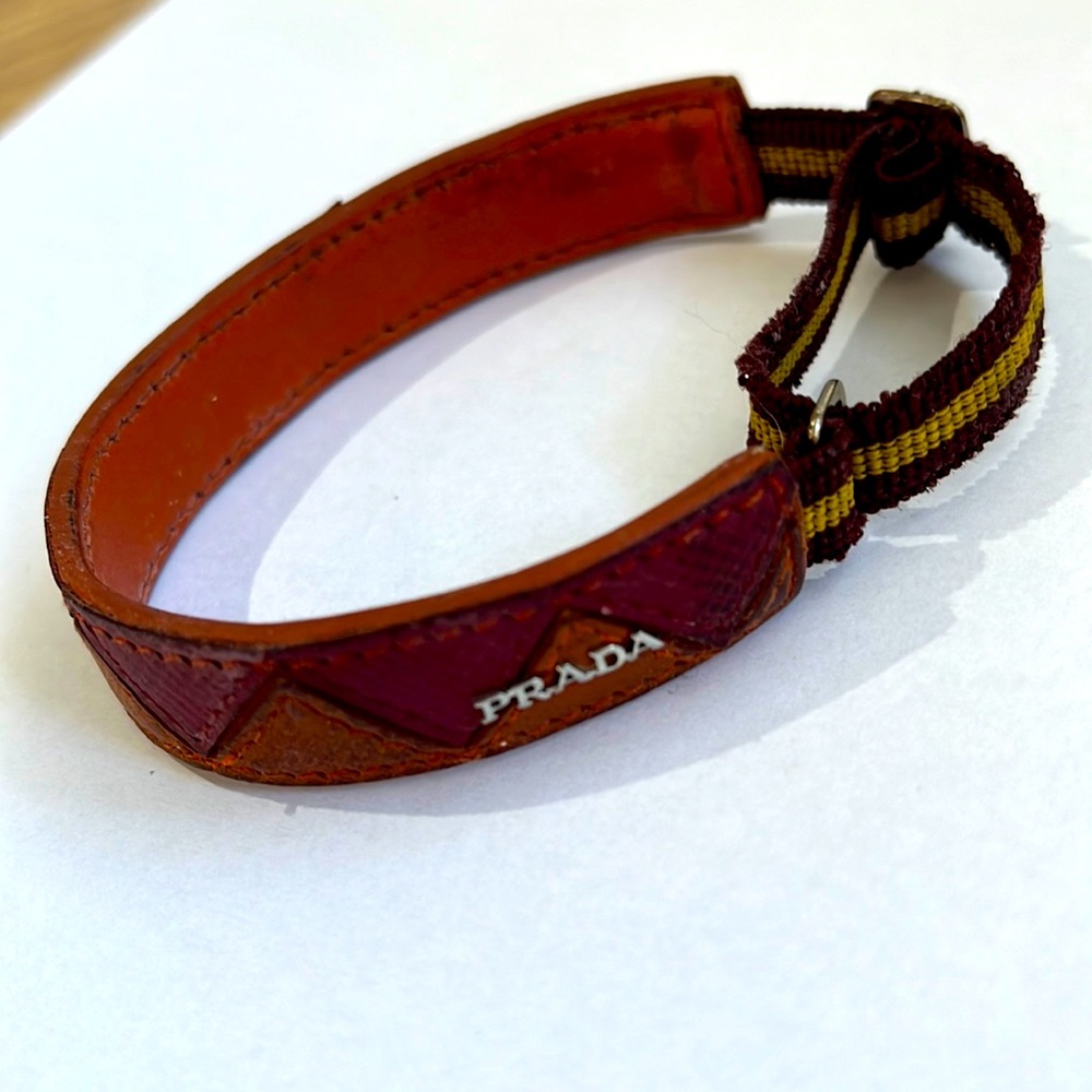 Prada leather bracelet. Wow!